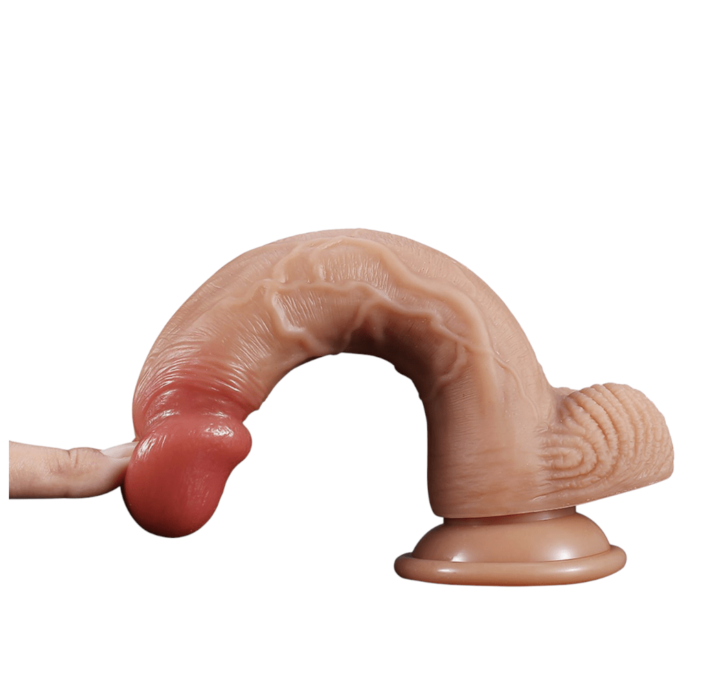 20 Cm Uzunlukta Gerçek Ten Dokusunda Dildo Galeri 2
