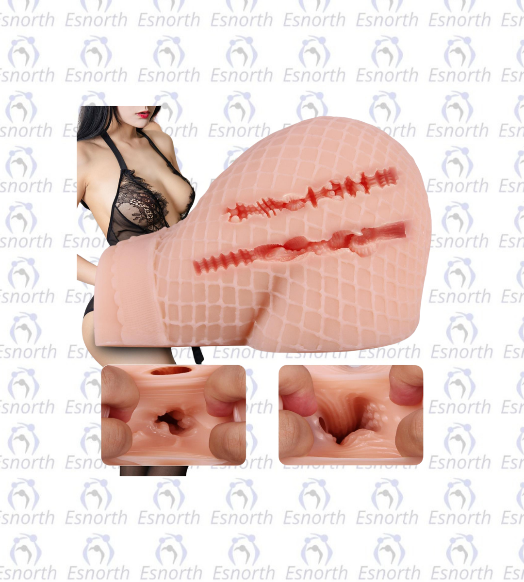 Gerçekçi File Desenli Kalça Mastürbatör Galeri 1