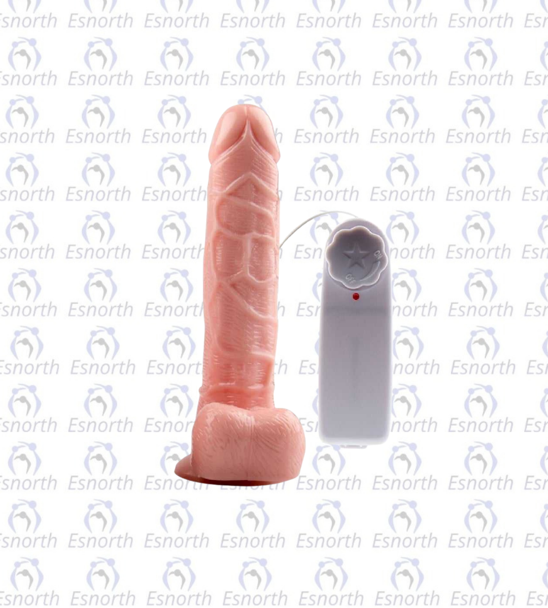 19 cm Gerçekçi Kablolu Titreşimli Dildo Vibratör Galeri 3