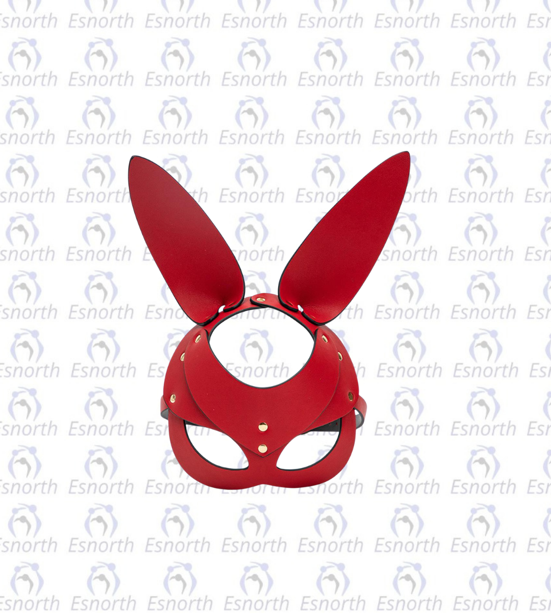 Deri Tavşan Maske Kırmızı - Fetish Ürünler ürün görseli