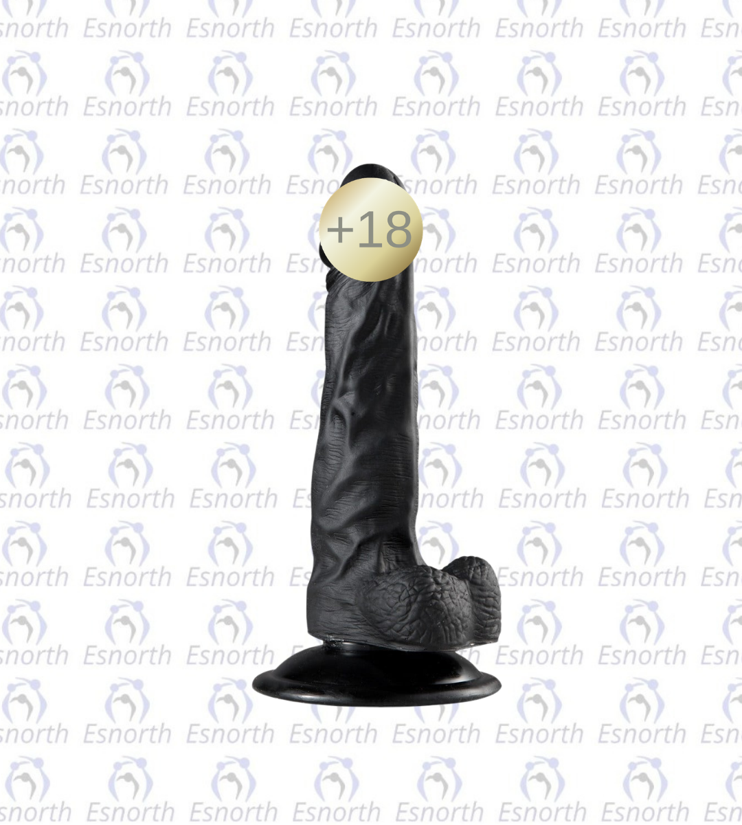 19.5 cm Realistik Vantuzlu Dildo - Zenci Penisler ürün görseli