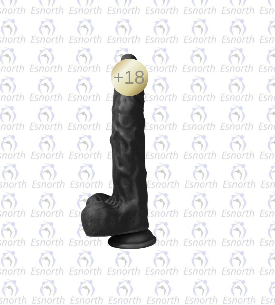 21 cm Gerçekçi Silikon Vantuzlu Dildo - Zenci Penisler ürün görseli