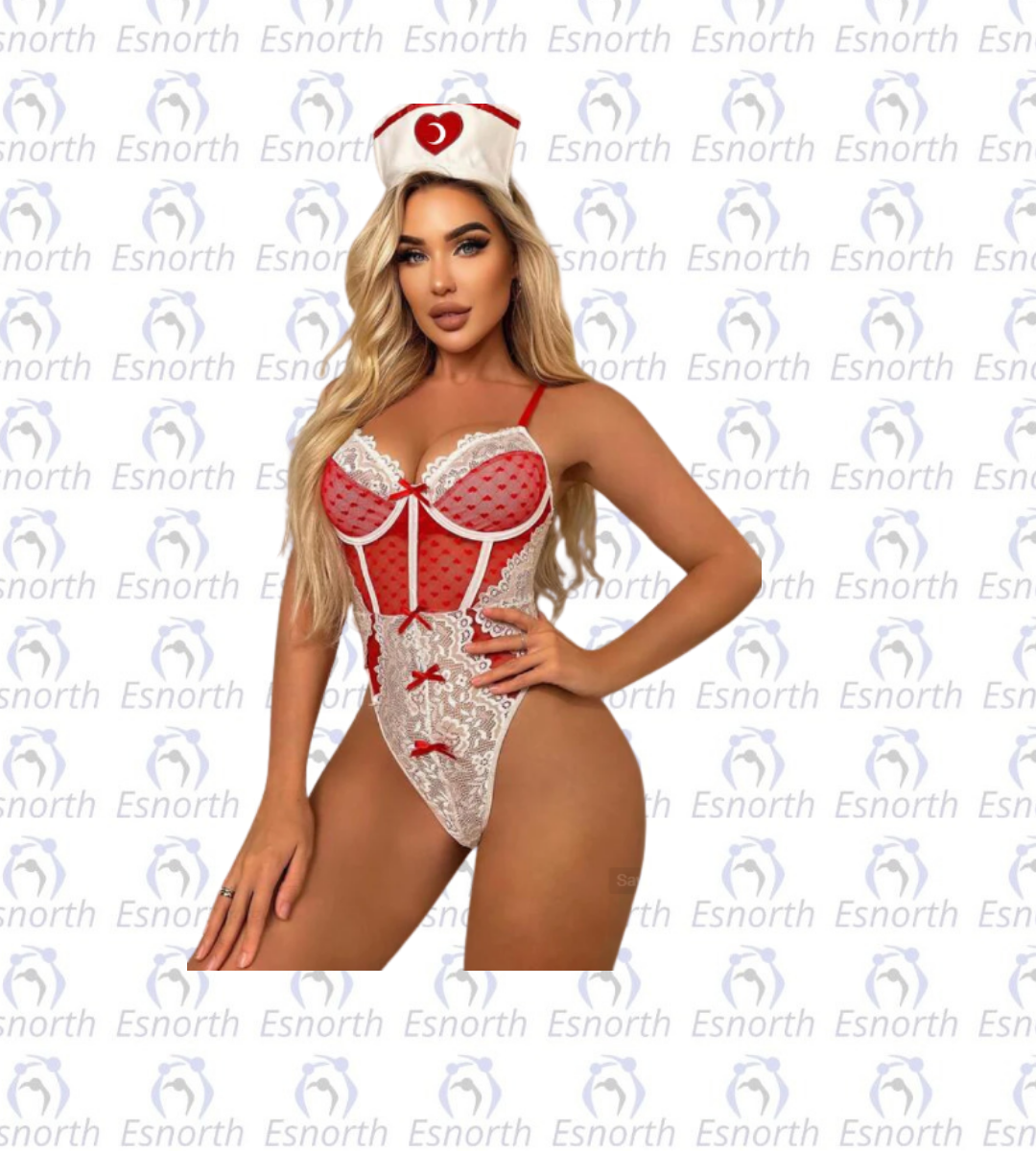 Fantezi Babydoll Hemşire Kostümü – Çekici ve Şık Tasarım - Kadın Fantezi Kostüm ürün görseli